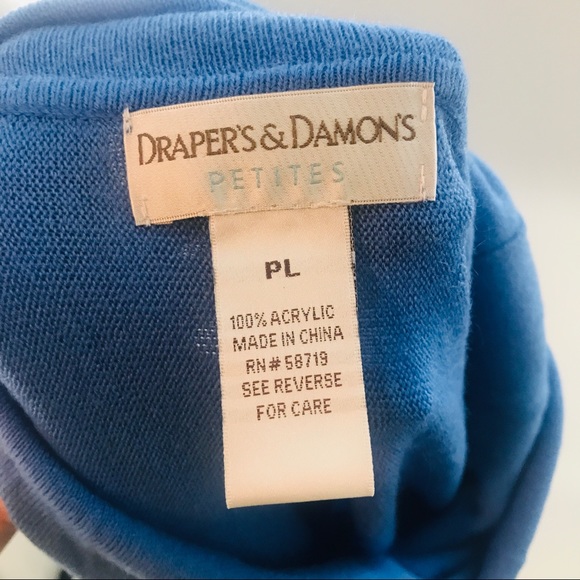 Draper’s & Damon’s Powder Blue Asymmetrical Fringe - Picture 7 of 9